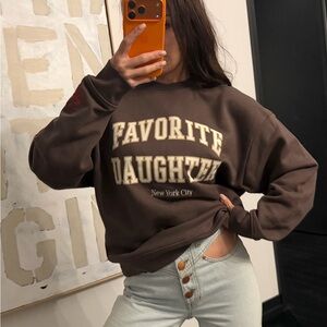 Favorite Daughter exclusive Chocolate Brown Hoodie